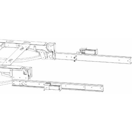Telescopische uitdraai steunen