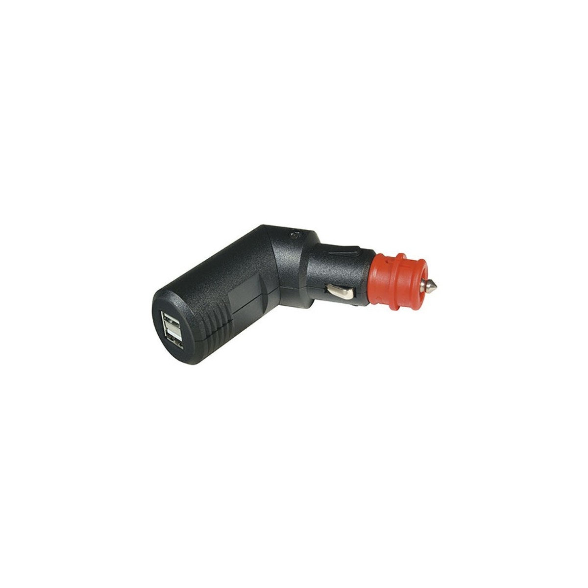 Haaks draaibare dubbele USB laadstekker 5A