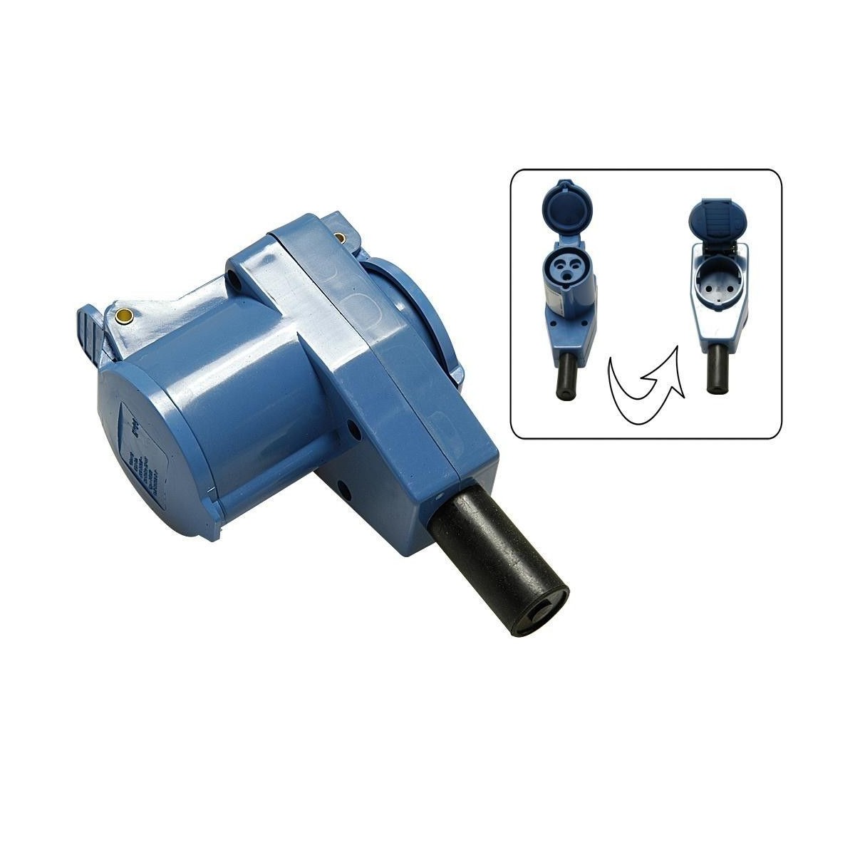 230V Haakse CEE 17-Europese koppeling met geïntegreerde Schuko