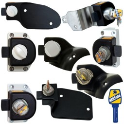 HEOSafe Sloten tegen diefstal voor de deuren van de stuurcabine