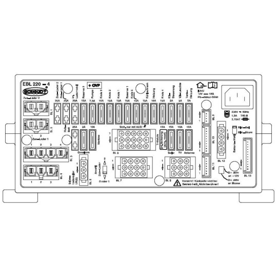 EBL 220-4 of 220-4 +OVP Schaudt Elektroblock