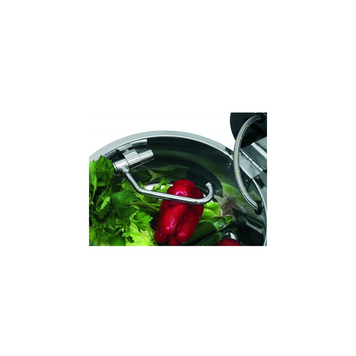 1 pits fornuis-ronde spoelbak combinatie met Gehard glas en RVS