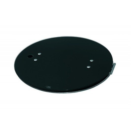 1 pits fornuis-ronde spoelbak combinatie met Gehard glas en RVS