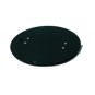 1 pits fornuis-ronde spoelbak combinatie met Gehard glas en RVS