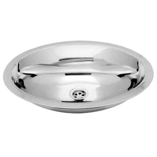 Rvs spoelbak ovaal 390x510mmx155mm