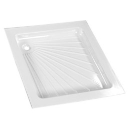 Kunststof douchebakken wit, 8 soorten