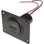 Power USB 12V - 5V 3A stopcontact met of zonder klep, met
