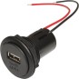 Power USB 12V - 5V 3A stopcontact met of zonder klep, met