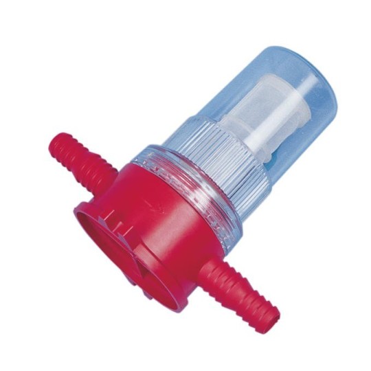 Fijn filter met kijkglas, 10 / 12mm slangaansluiting