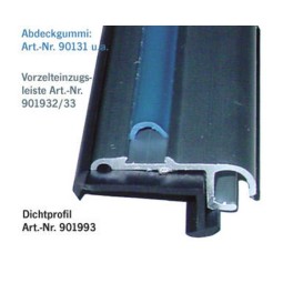 Voortent-intrek profiel aluminium 2m, 27x11mm