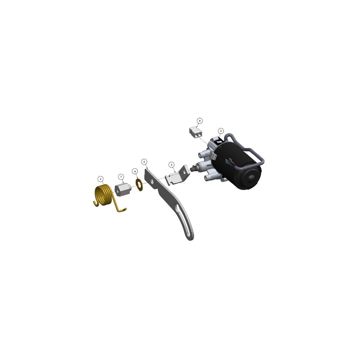 Project-2000 12V Motor voor opstap 10751