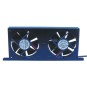 Koelkast dubbele ventilator set 12V - 2,6W met paneel MCV-2 of