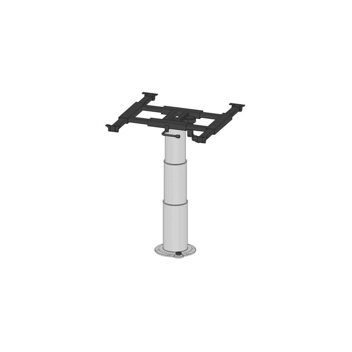 Heftafel met glijdende tafelblad frame en 360° draaibaar
