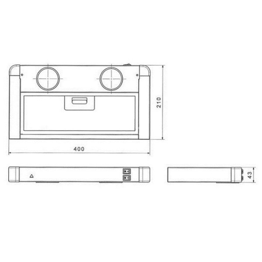 Afzuigkap Baraldi Click Inox