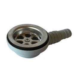 90 ° afvoer - aansluiting Ø25/20mm, Dop 50mm Type E