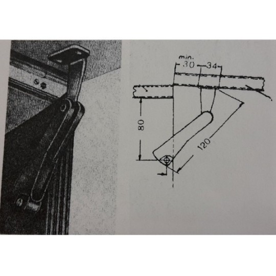 Klep uitzetter, kunststof + metaal, instelbare veerkracht