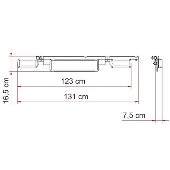 Fiamma Kentekenplaathouder met verlichting