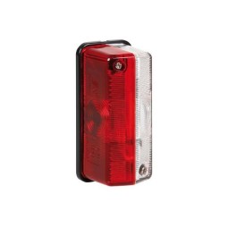 Markeringslamp 12V, rood/wit 92 x 43 x 37 mm