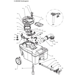 Thetford C250/260 Tank onderdelen