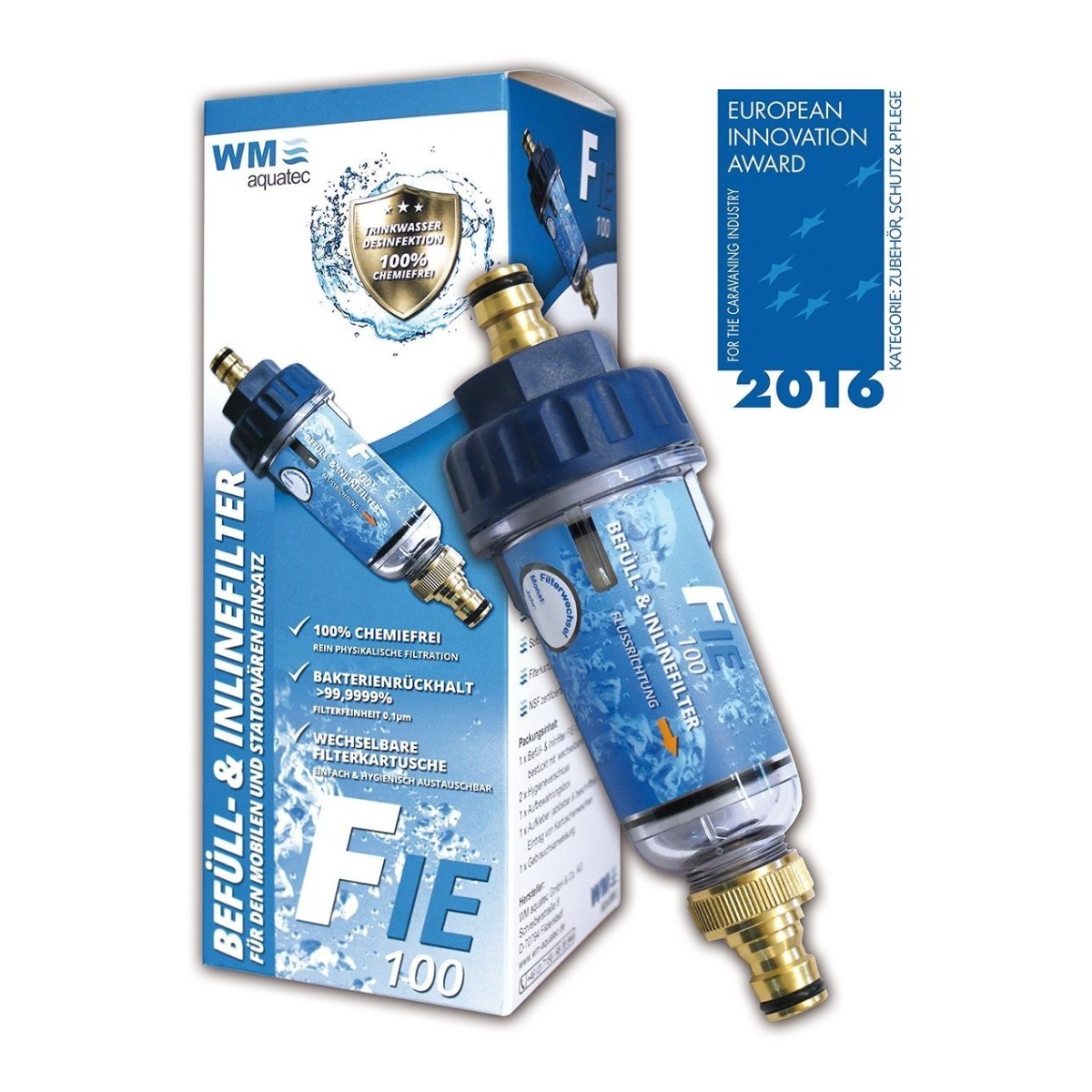 Vul- en inline filter, watersterilisatie