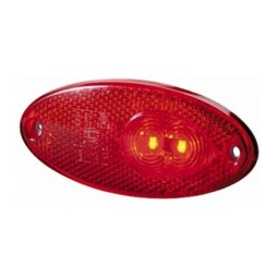 Hella LED-achtermarkering lamp rood, 12V