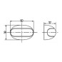 Hella LED-achtermarkering opbouw lamp rood, 12V