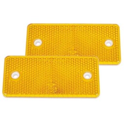 Reflektor geel-rechthoekig 94 x 44 mm