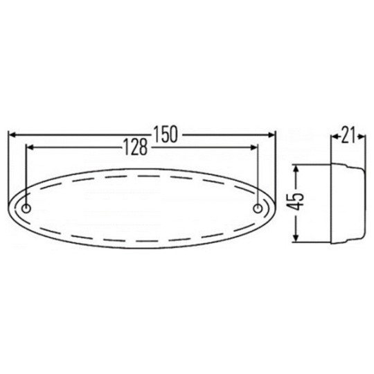 Hella LED Zijmarkeringslamp 12 V 0,7 Watt