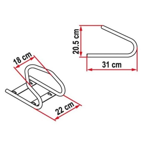 MotoWheel Chock Front of Rear