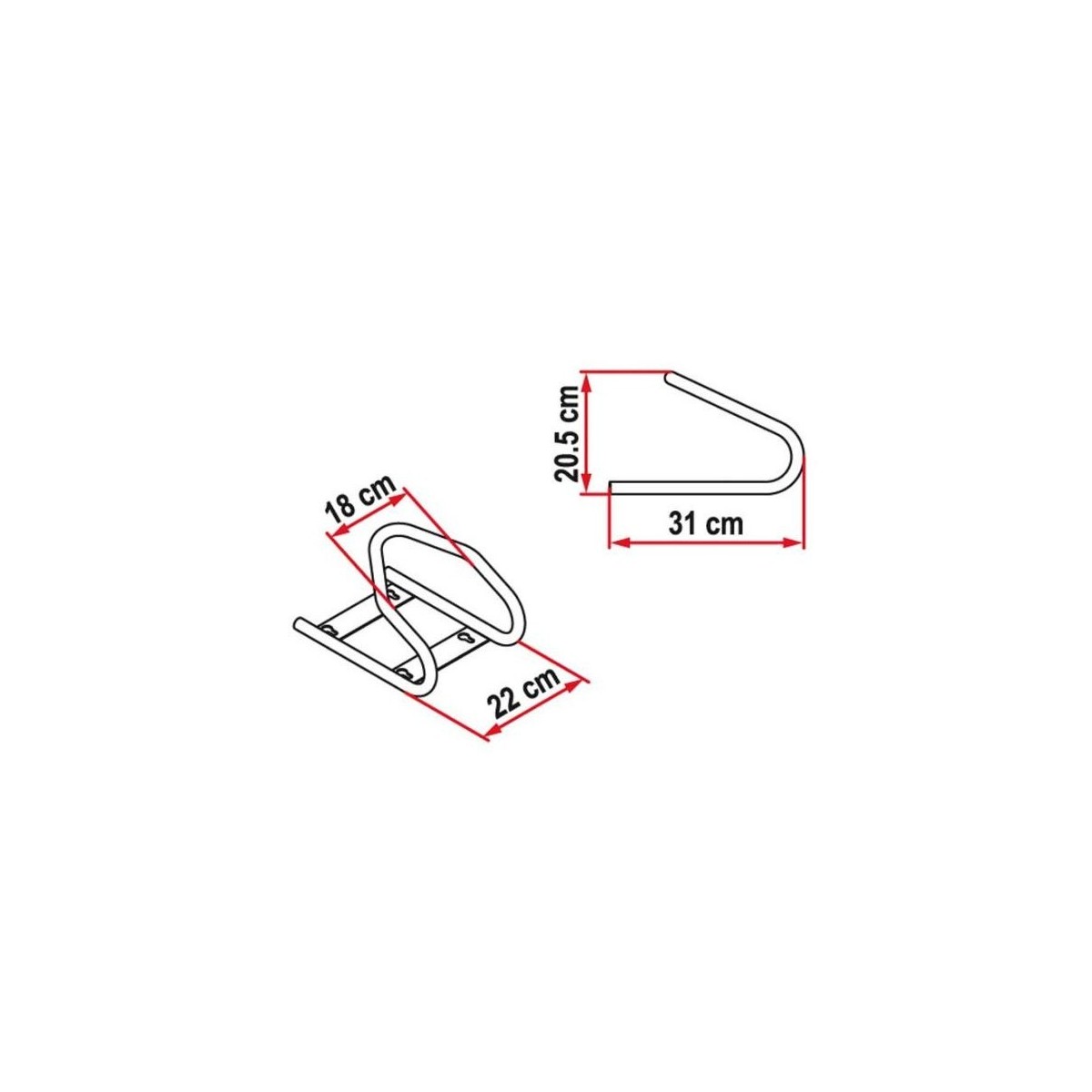 MotoWheel Chock Front of Rear