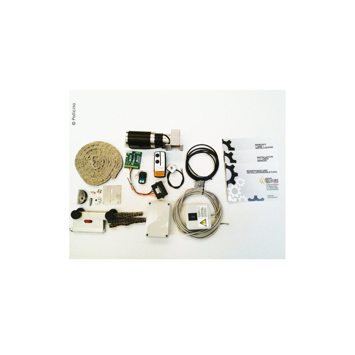 Pollicino Elektrische of Manueel Scooter- fiets-laadsysteem