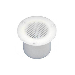 Vloerventilatierooster rond met gaas