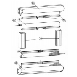 Dometic Seitz-onderdelen voor 1302 Super Mini Blinds