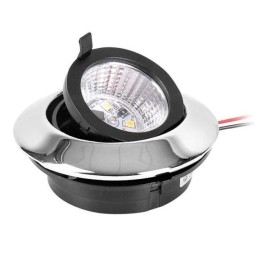 LED inbouwspot 360° dimbaar, chroom, draai- en uitgeklapbaar