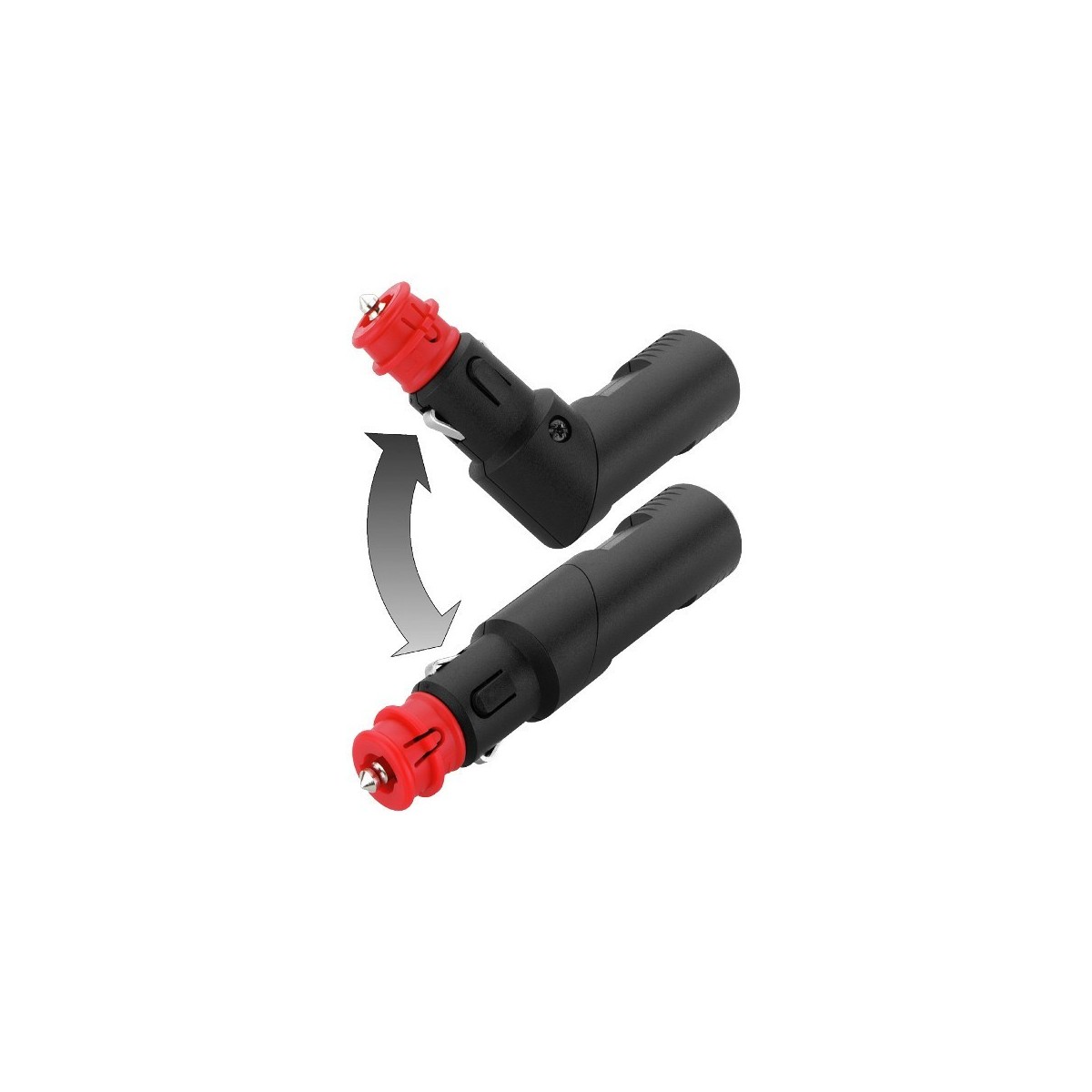 Haaks draaibare dubbele USB laadstekker 5A