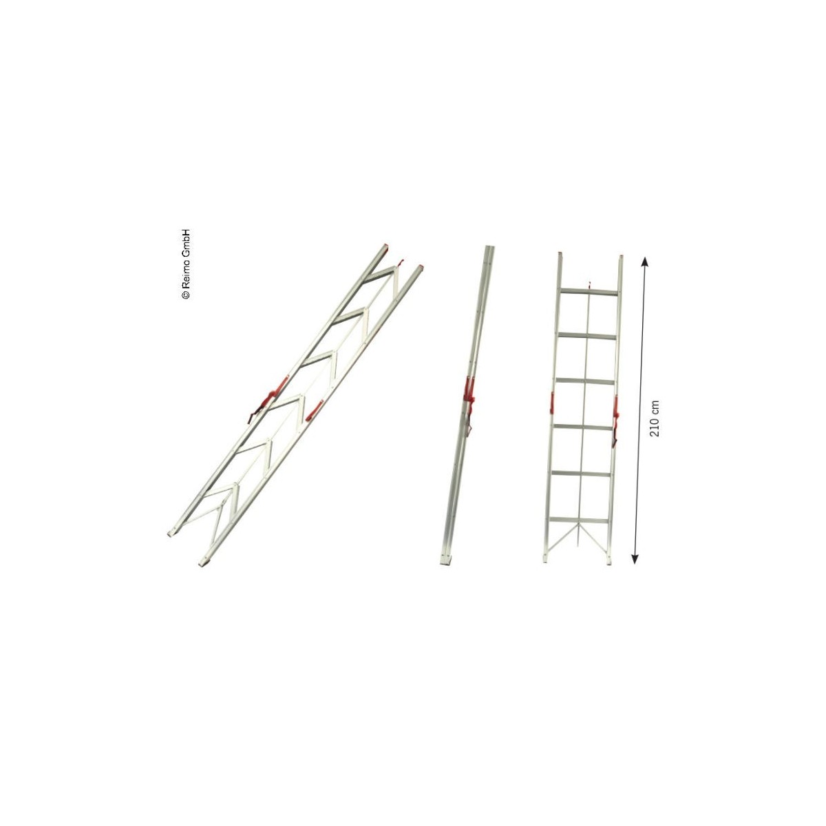 Opvouwbare ladder tot 150kg belastbaar met 6 treden