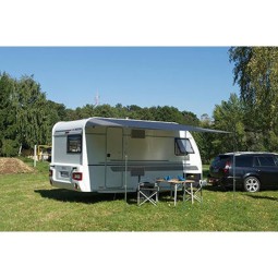 Zonnescherm en/of zijwand in één -Como antraciet of lichtblauw