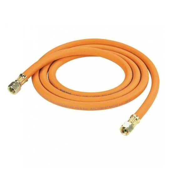 Gasslang 40, 80, 100, 150, 200, 300 of 500cm, 2x 1/4" links