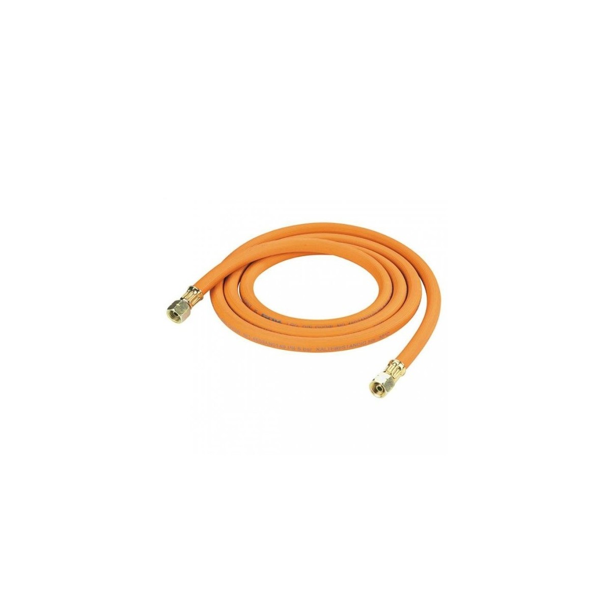 Gasslang 40, 80, 100, 150, 200, 300 of 500cm, 2x 1/4" links