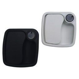 Euro-garage slot wit of zwart zonder cilinder + sleutel