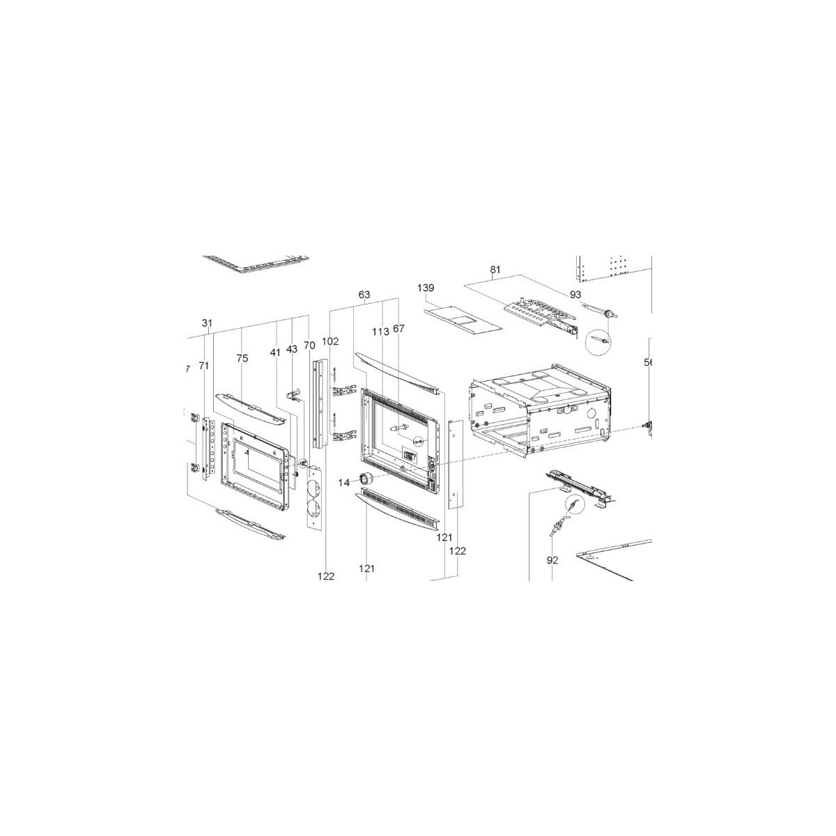 Dometic - SMEV oven parts FO 291/300/311/391