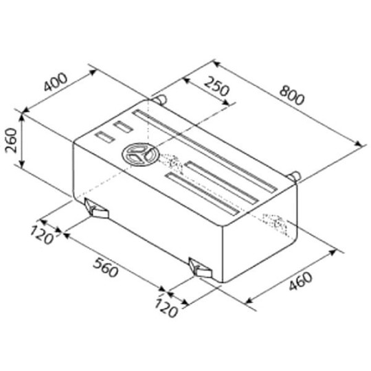 Drinkwatertank EV 1501 - 75 Liter