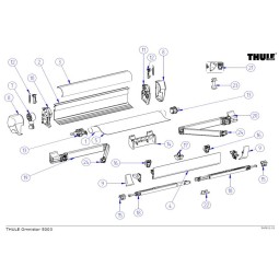 Thule 5003 luifel onderdelen