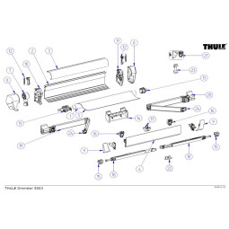 Thule 5003 luifel onderdelen