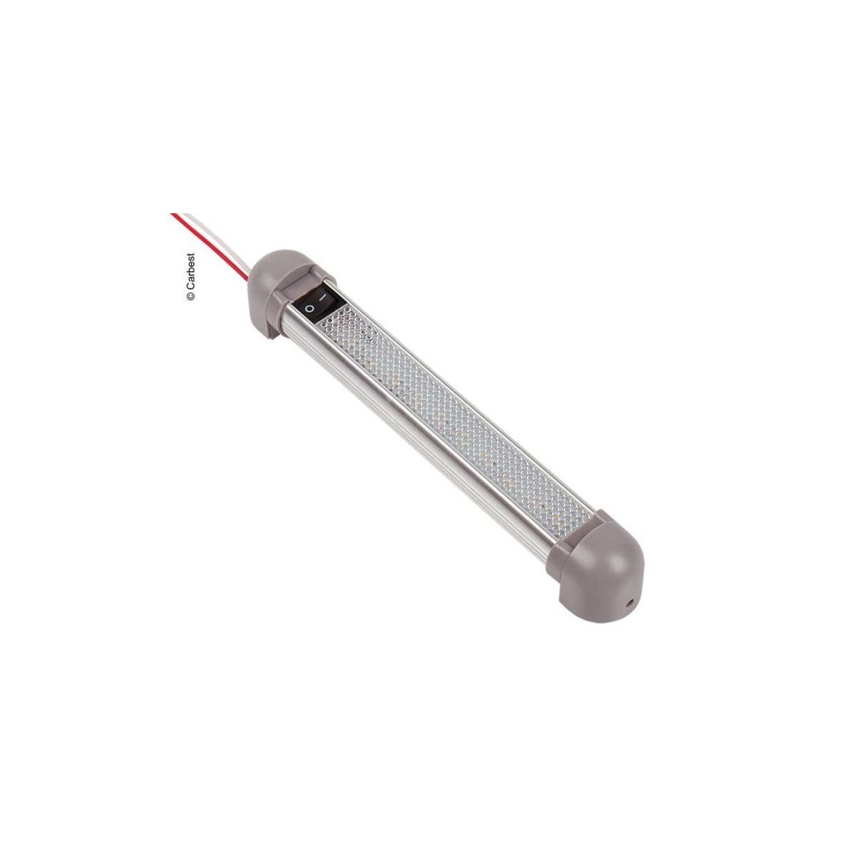 LED 12V Alu-balk licht met aan / uit schakelaar, lengte: 225mm
