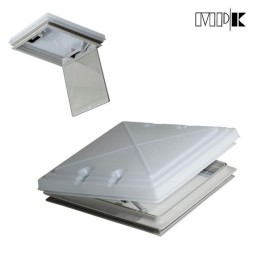 MKP Dakluik 28x28 melkglas met insectengaas, grijs of crème