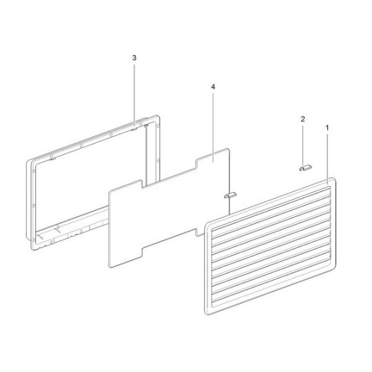 Thetford ventilatierooster 281 x 523 mm, in verschillende