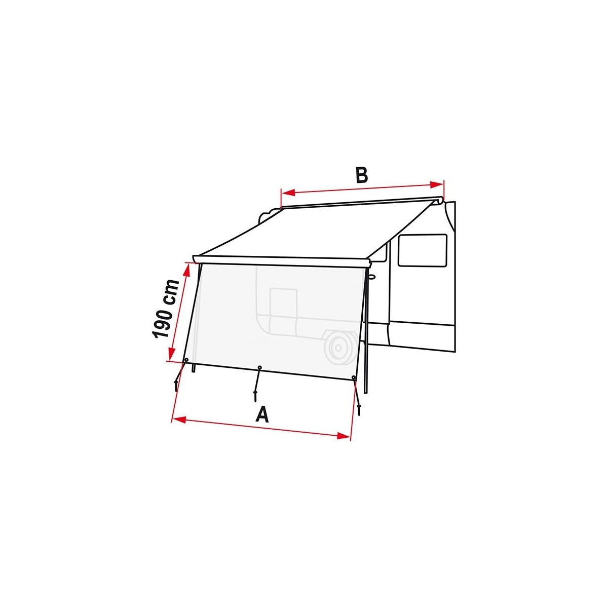 Fiamma Sunview XL voorwand voor F35 - F65