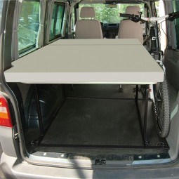 VW T6 / 5 Bike & Surf Maxi-bed, inclusief 10 cm dik matras