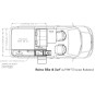Bedverbreding (kit) voor VW T6 / 5 Bike & Surf